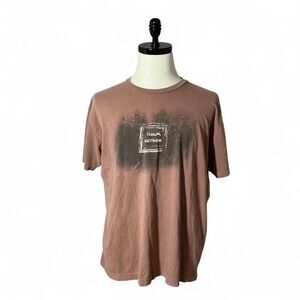 Green Label Organic Sustainable Threads Graphic T Shirt Brown